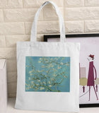 Van Gogh Shopping Bag Graphic Tote Harajuku Shopper Bag Women Canvas Shoulder Bag Female Ulzzang Funny Eco Large-capacity