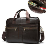 WESTAL Bag men's Genuine Leather briefcase Male man laptop bag natural Leather for men Messenger bags men's briefcases 2019