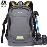 SINPAID Photo Ultra Durable Wear-resistant Waterproof Anti-theft Prevent Vibration Travel Camera Bags SLR Backpack Bag Case